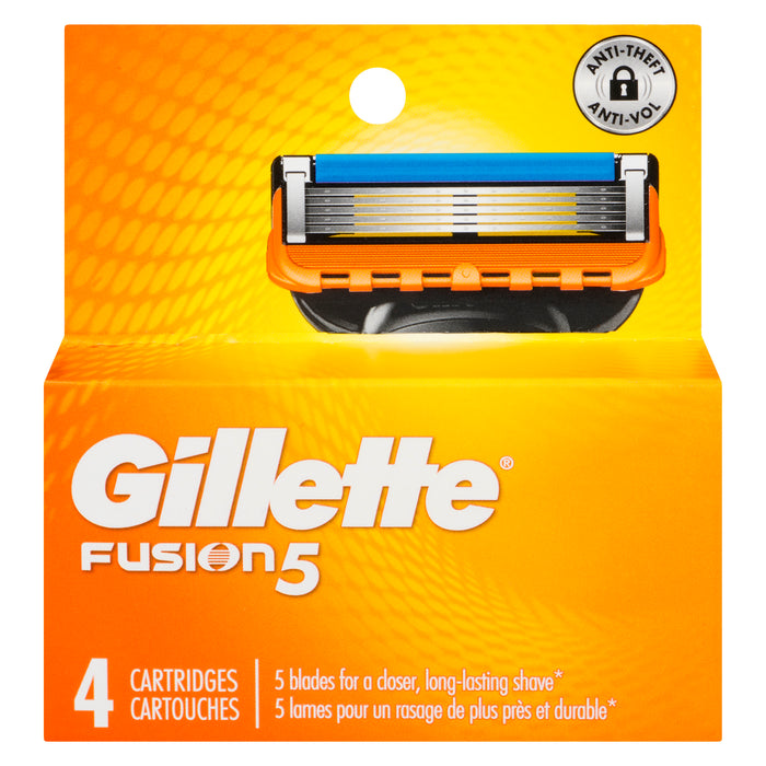 Gillette Fusion 5 Cartridges, 4-Pack