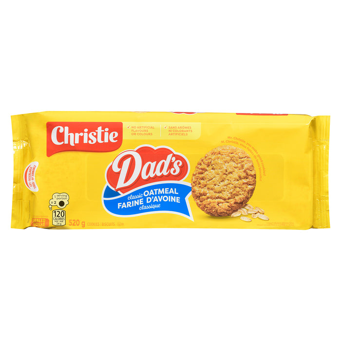 Biscuits classiques à l’avoine Christie Dad’s, 520 g