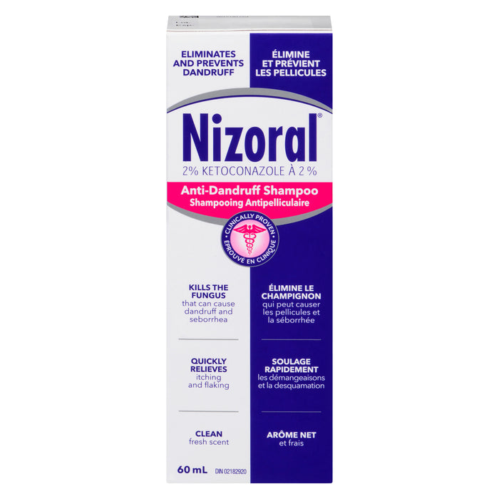Nizoral Anti-Dandruff Shampoo 2% Ketoconazole, 60 ml