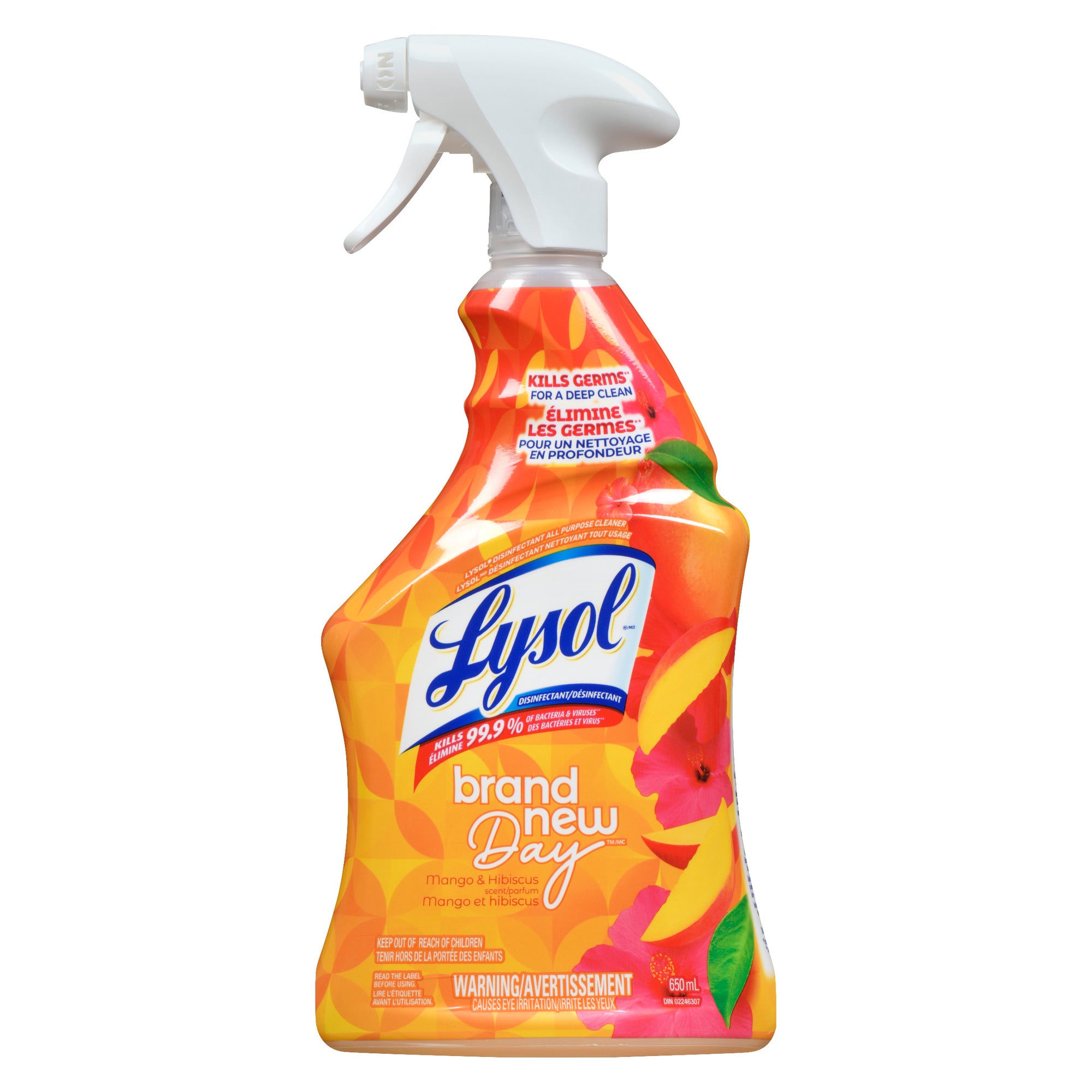 Vaporisateur désinfectant tout usage mangue et hibiscus Lysol, 650 ml