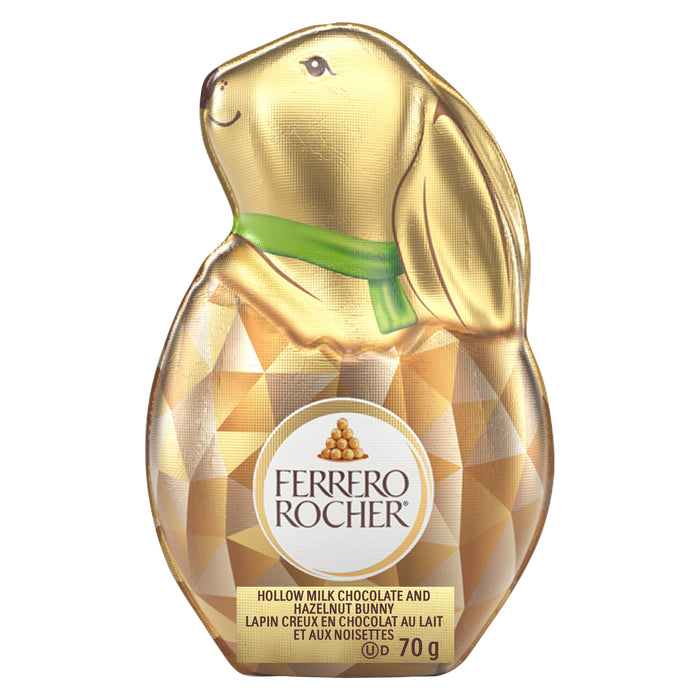 Ferrero Rocher Hollow Milk Chocolate and Hazelnut Bunny, 70 g