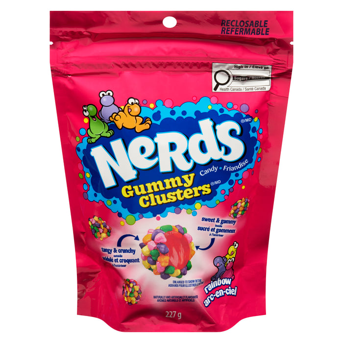 Friandise arc-en-ciel Gummy Clusters Nerds, 227 g