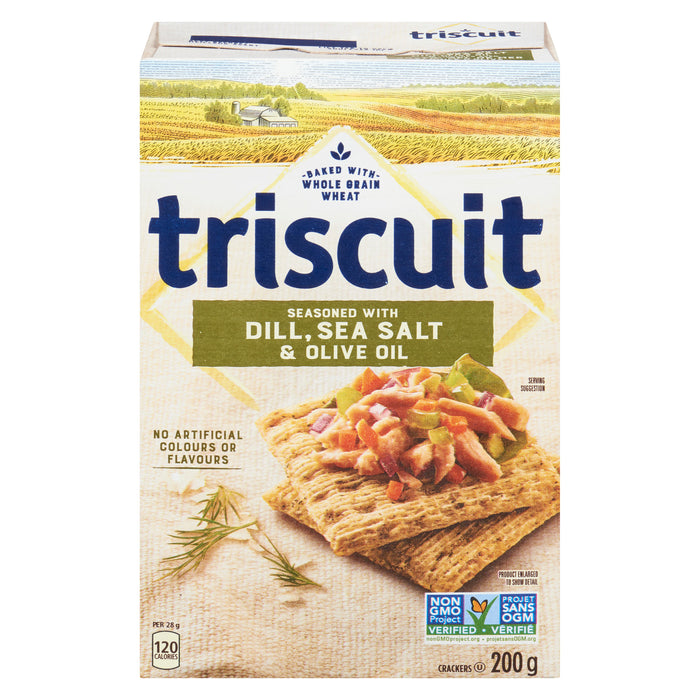 Triscuit Crackers Seasoned with Dill, Sea Salt and Olive Oil, 200-g