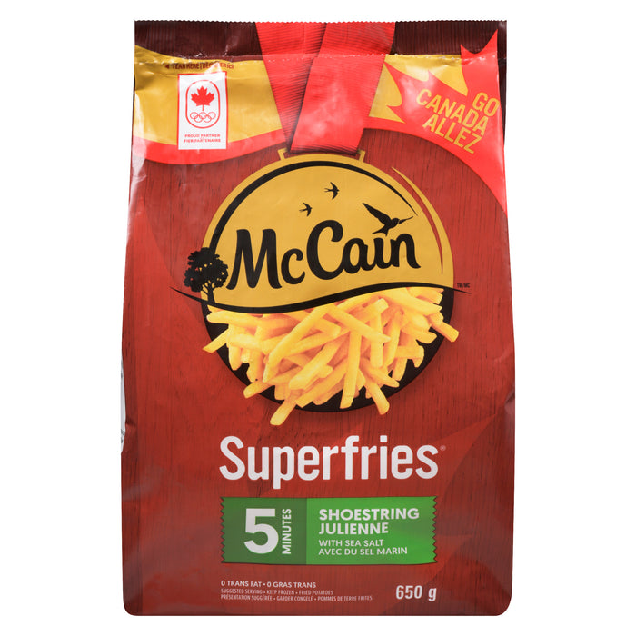 Frites julienne avec du sel marin Superfries McCain, 650 g
