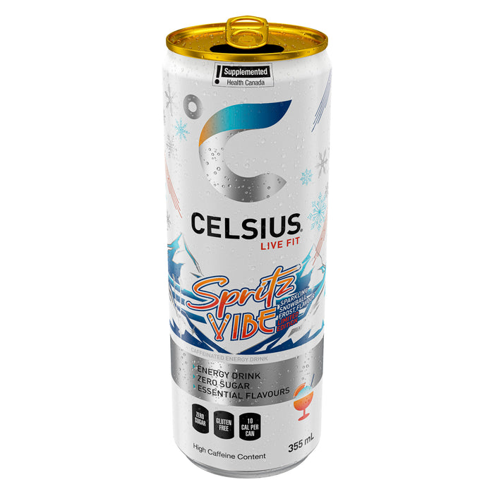 Boisson énergisante caféinée Spritz Vibe Celsius, 355 ml