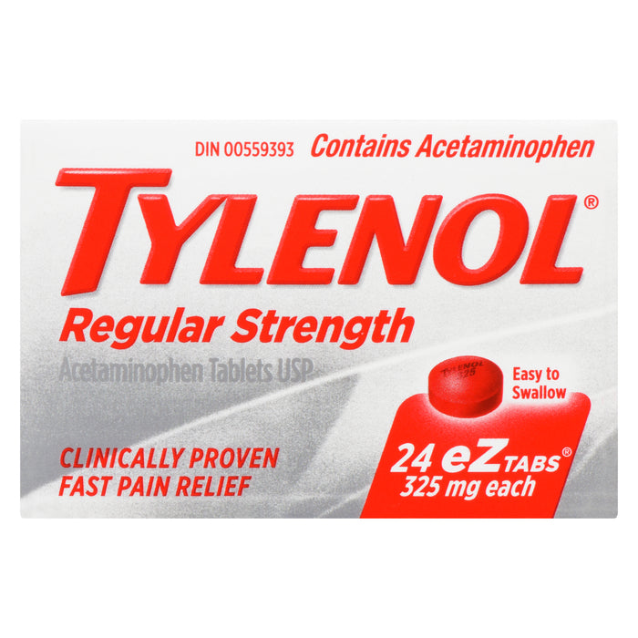 Tylenol Regular Strength Acetaminophen 325 mg - 24 eZtabs