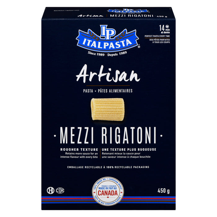 Italpasta Artisan Pâtes Alimentaires Mezzi Rigatoni, 450 g