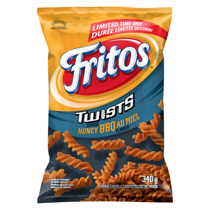 Fritos Twists Croustilles de Maïs Saveur BBQ au Miel, 340 g