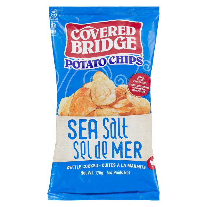 Covered Bridge Sea Salt Chips, 170 g