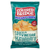 Covered Bridge Croustilles Foncées de Pommes de Terre Russet Sel de Mer & Vinaigre, 170 g
