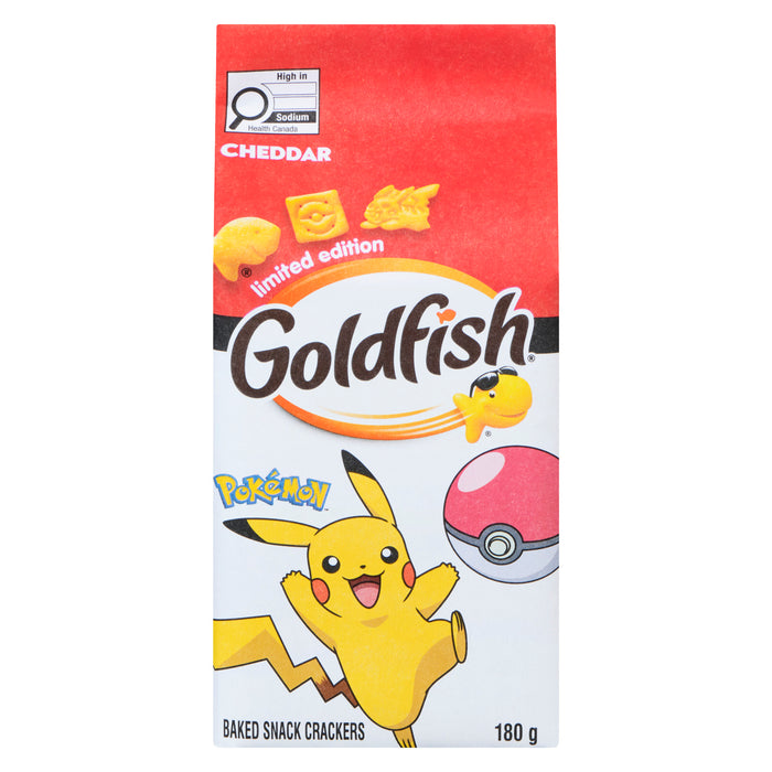 Goldfish Pokémon Mini-Craquelins Cuits au Four Cheddar, 180 g