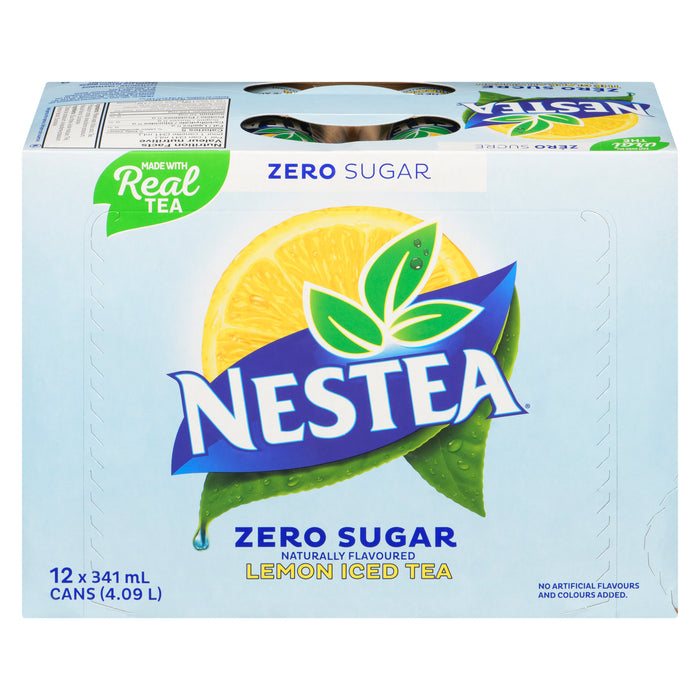 Nestea Lemon Iced Tea Zero Sugar, 12-Pack, 341 ml