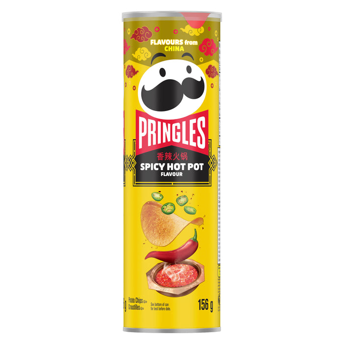 Pringles Croustilles Saveur Fondue Chinoise Épicée, 156 g