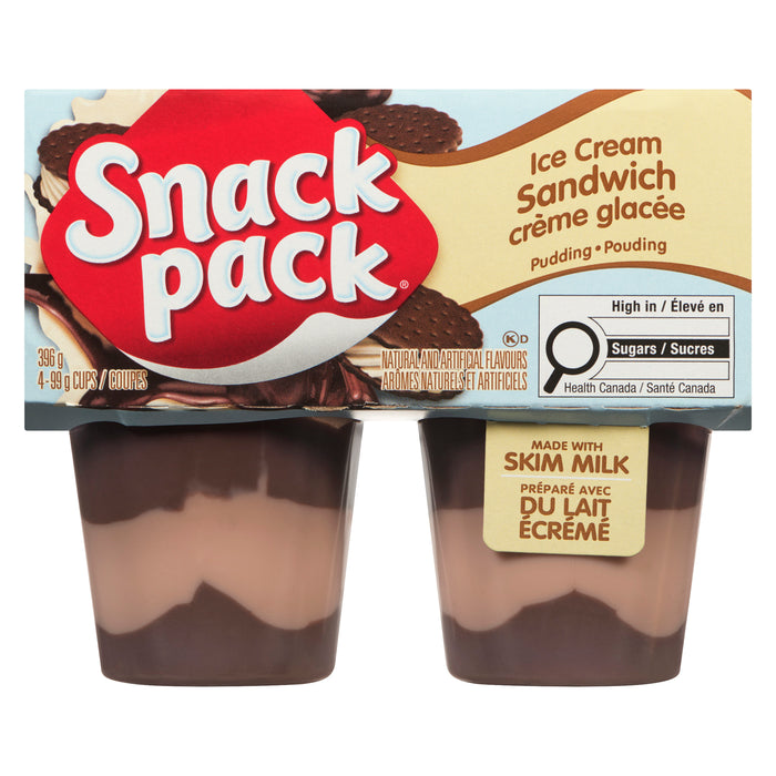 Snack Pack Pouding Chocolat, emballage de 4, 99 g