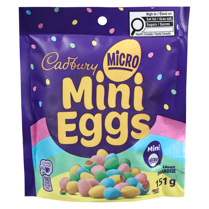 Cadbury Micro Mini Eggs Candy, 151 g