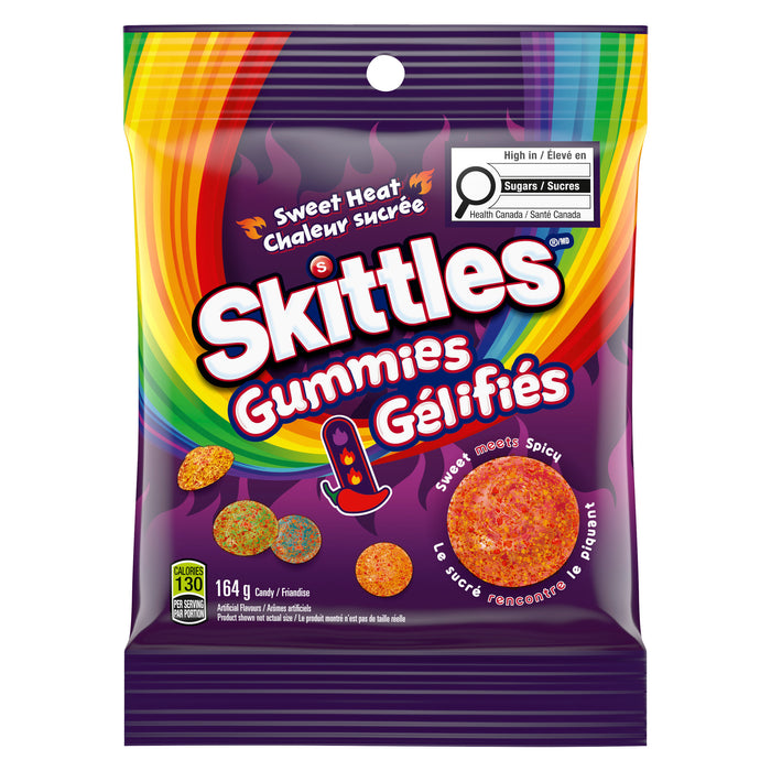 Skittles Gummies Candy Sweet Heat, 164 g