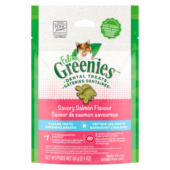 Greenies Savoury Salmon Flavour Dental Cat Treats, 60 g