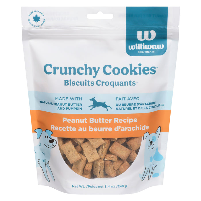 Biscuits croquants recette au beurre d'arachide Williwaw Dog Treats – 240 g