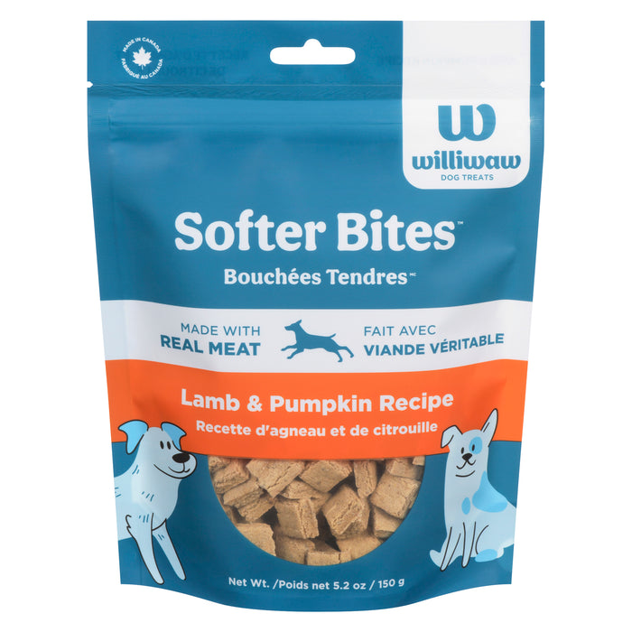 Williwaw Softer Bites Dog Treats Lamb & Pumpkin Recipe, 150 g