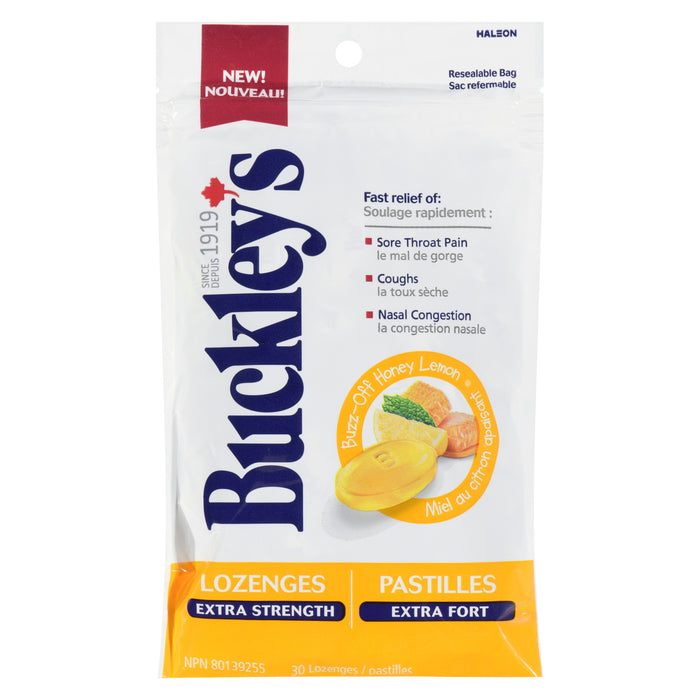 Buckley's Miel au Citron Apaisant Extra Fort, 30-Pack