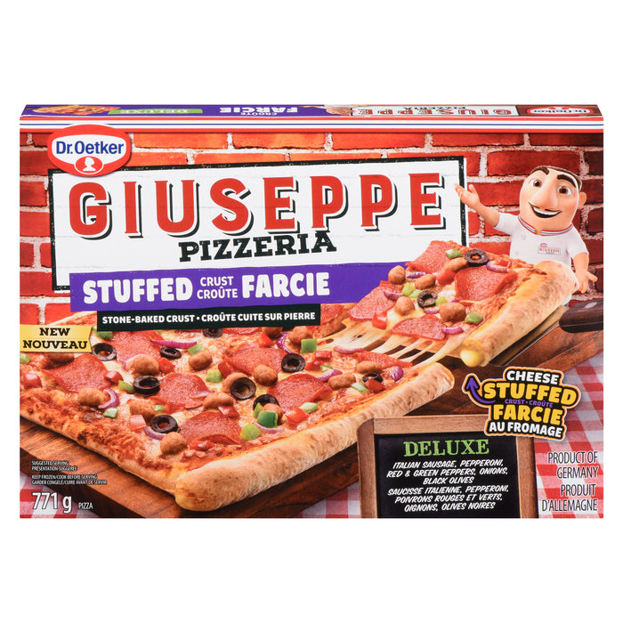 Dr. Oetker Giuseppe Pizzeria Pizza Stuffed Crust Deluxe, 771 g
