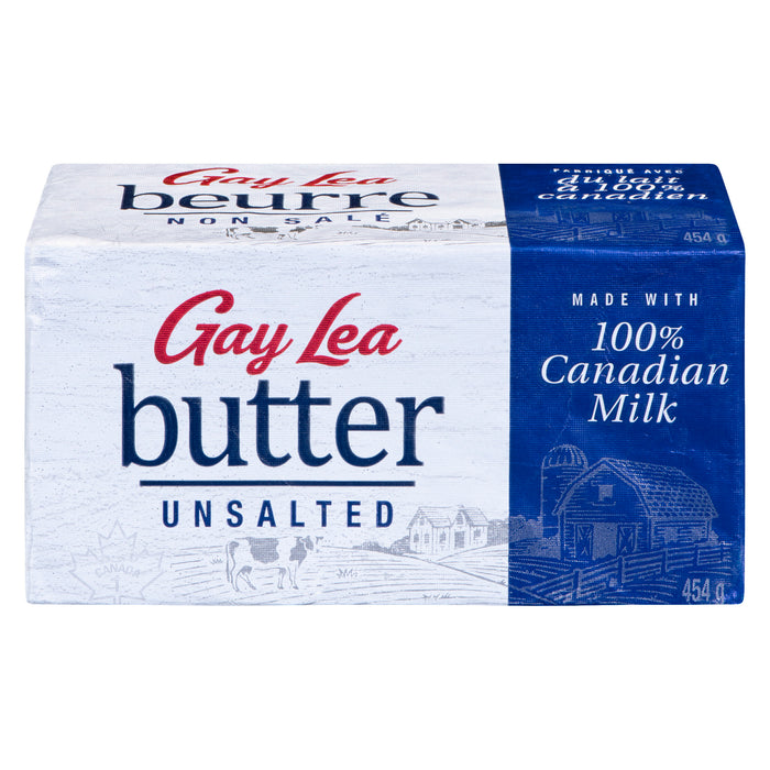 Gay Lea Butter Unsalted, 454 g