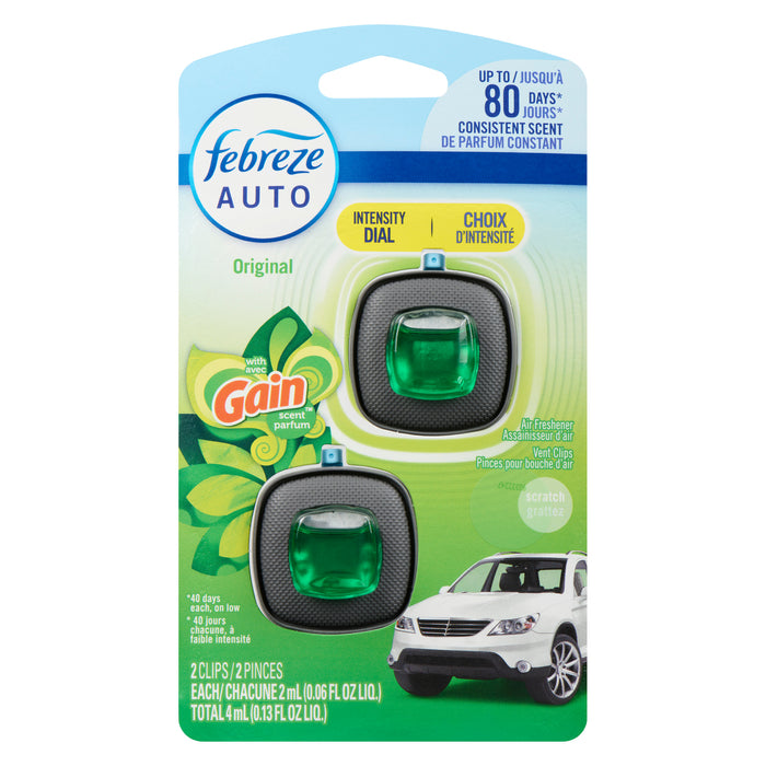 Febreze CAR, Gain Original, 2-Pack