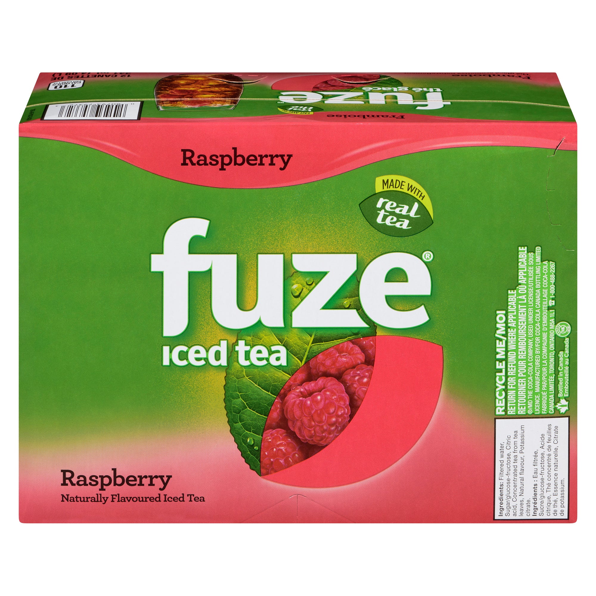 Fuze Naturally Flavoured Iced Tea Raspberry, 12-Pack, 341 ml – Giant Tiger