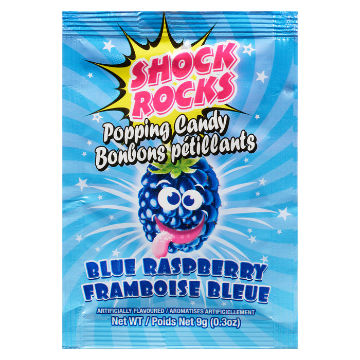 Shock Rocks Popping Candy Blue Raspberry, 9 g