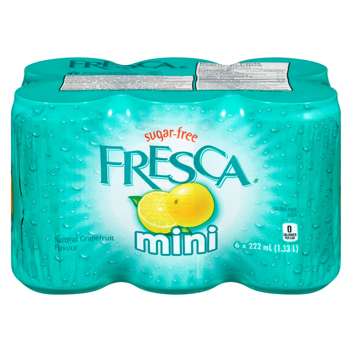 Fresca Sugar Free, 6-Pack, 222 ml
