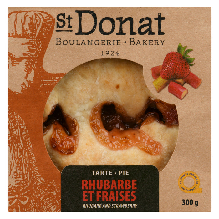 Tarte rhubarbe et fraises Boulangerie St-Donat, 300 g
