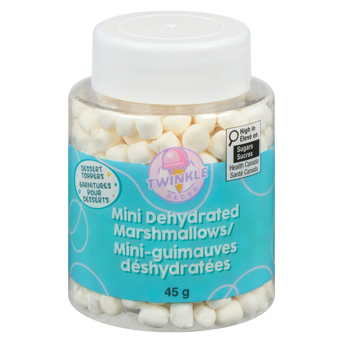 Twinkle Baker Décor Dessert Toppers Mini Dehydrated Marshmallows, 45 g