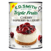 E.D.SMITH. Triple Fruits Garniture pour Tarte, Cerise, Framboise et Bleuet, 540 ml