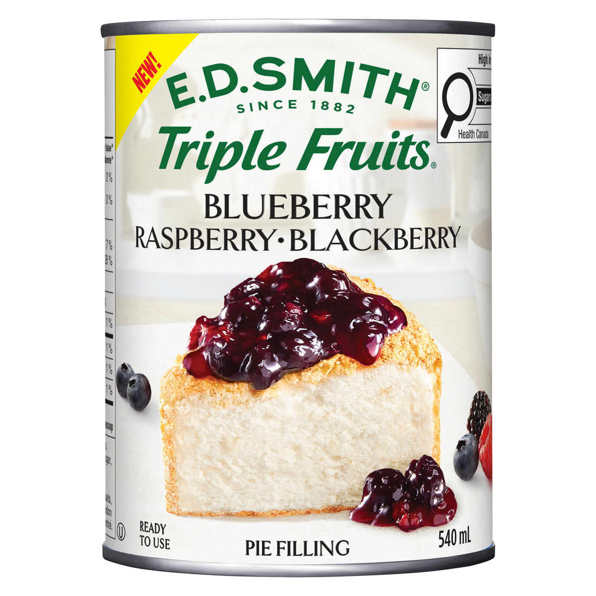 E.D.SMITH. Triple Fruits Pie Filling, Blueberry, Raspberry et ...