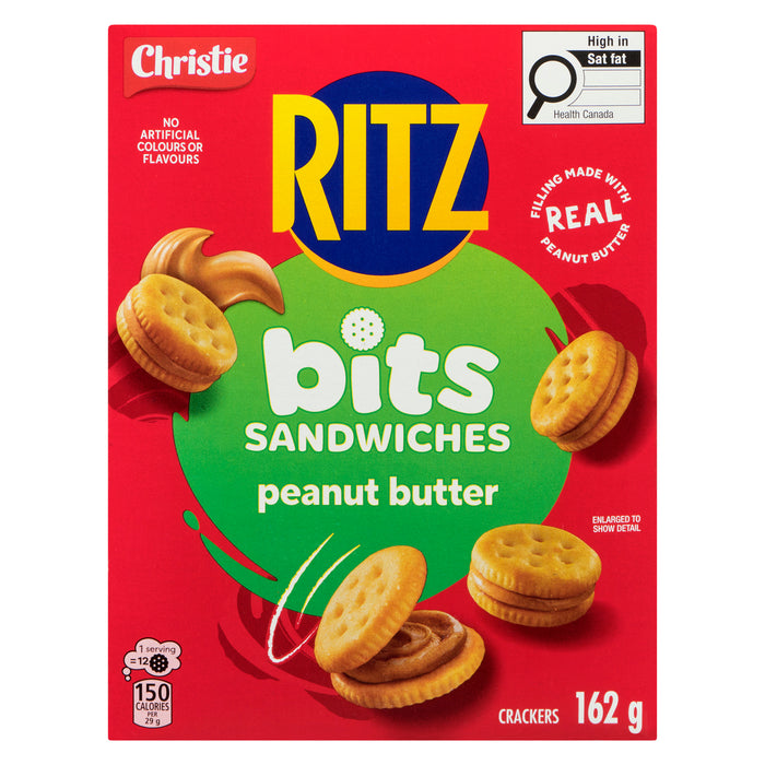 Christie Ritz Bits Sandwiches Peanut Butter, 162 g