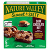 Nature Valley Sweet & Salty Dark Chocolate Nut Granola Bars, 5-Pack, 175 g