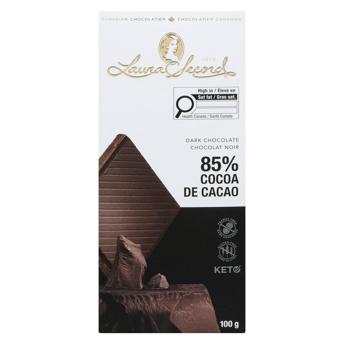 Laura Secord Dark Chocolate 85% Cocoa, 100 g