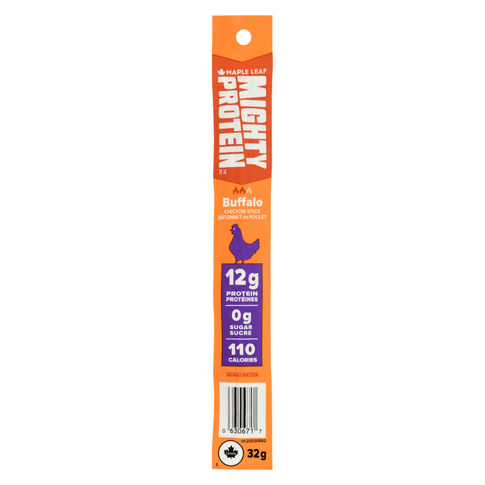 Maple Leaf Mighty Protein Chicken Stick Buffalo, 32 g