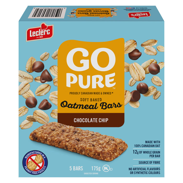 Go Pure Soft Baked Oatmeal Bars Chocolate Chip, 5-Pack, 175 g