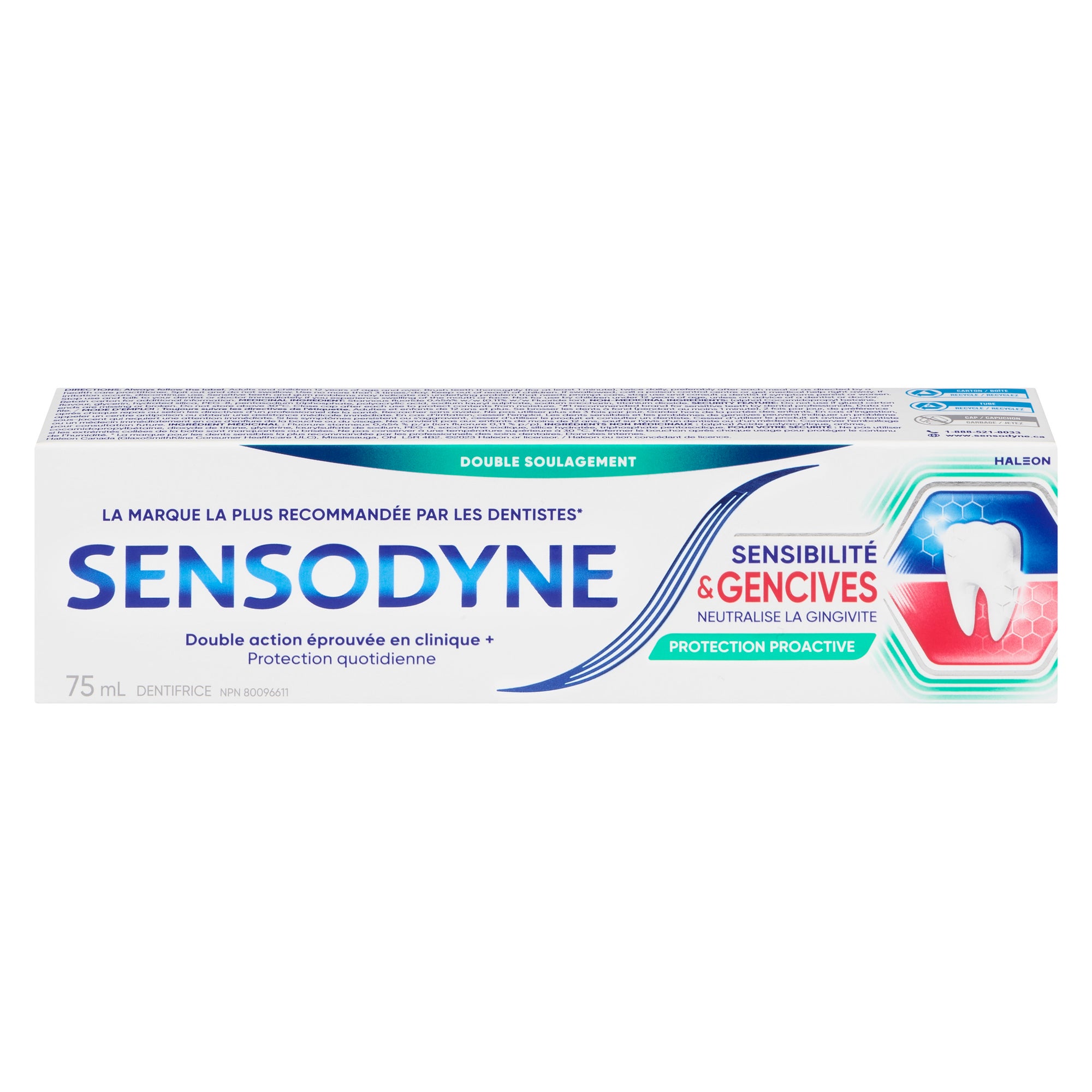Sensodyne Proactive Protect Sensitivity & Gum Toothpaste, 75-ml – Giant ...