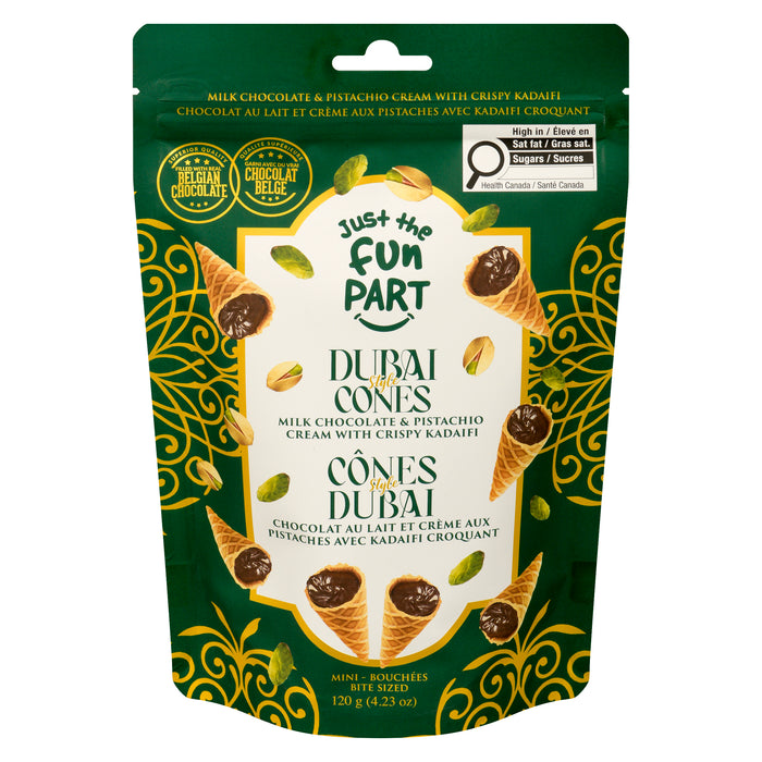 Cornets en chocolat de style Dubaï Just the Fun Part, 120 g