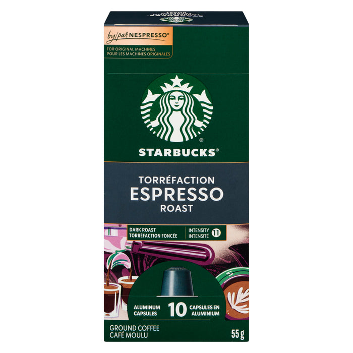 Starbucks Coffee Dark Espresso Roast, 10-Pack