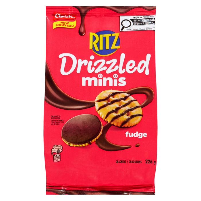 Christie Ritz Crackers Drizzled Minis Fudge, 226 g
