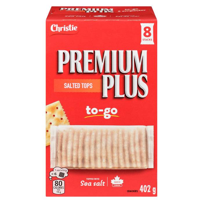 Christie Premium Plus Crackers To-Go Salted, 8-Pack, 402 g