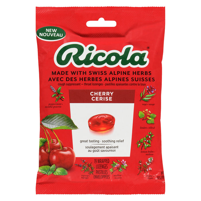 Ricola Cherry Flavour Throat Lozenges, 75-g