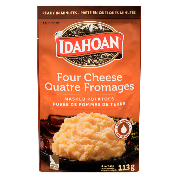 Idahoan Potatoes Mashed Four Cheese, 113-g