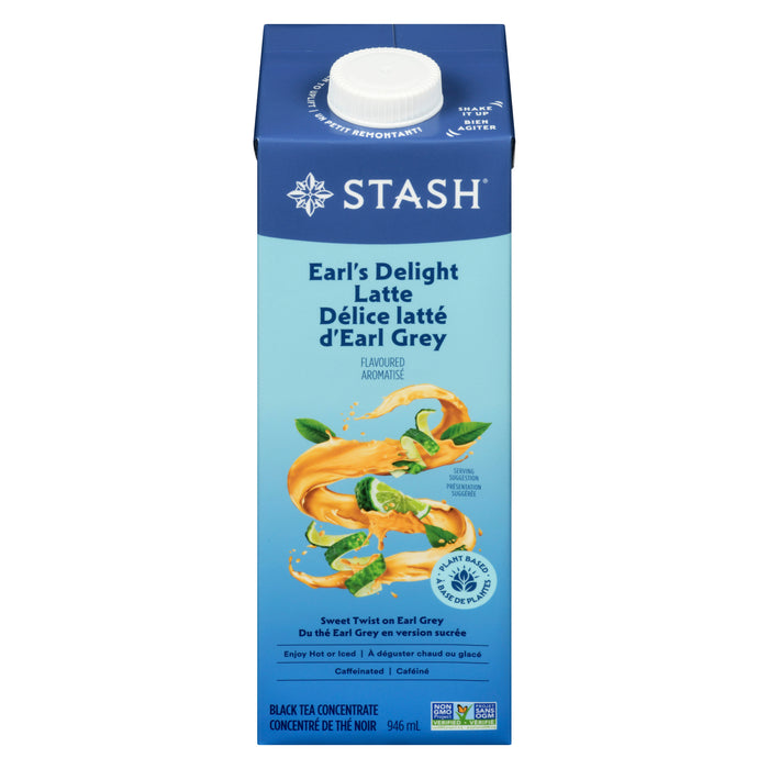 Stash Concentré de Thé Noir Délice Latté d'Earl Grey Aromatisé, 946 ml