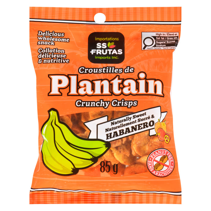 SS Frutas Habanero Plantain Chips, 85 g