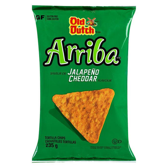 Old Dutch Arriba Tortilla Chips Jalapeno Cheddar, 235 g
