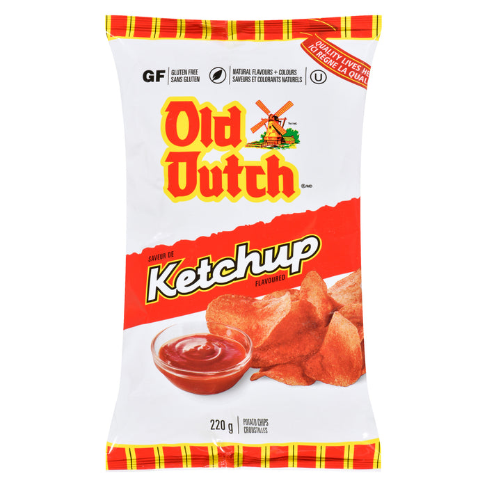 Old Dutch Potato Chips Ketchup, 220 g